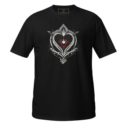 Unisex | Black Heart Candle Short-Sleeve T-Shirt - AwRans Clothing