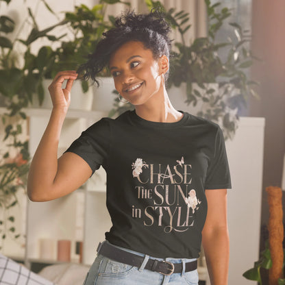 Short-Sleeve Women's T-Shirt | Chase The Sun In Style - AwRans Clothing