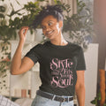 Short-Sleeve Women's T-Shirt | Style That Fits Your Soul Black T-Shirt AwRans Clothing unisex-basic-softstyle-t-shirt-black-front-67b052b29f7d1