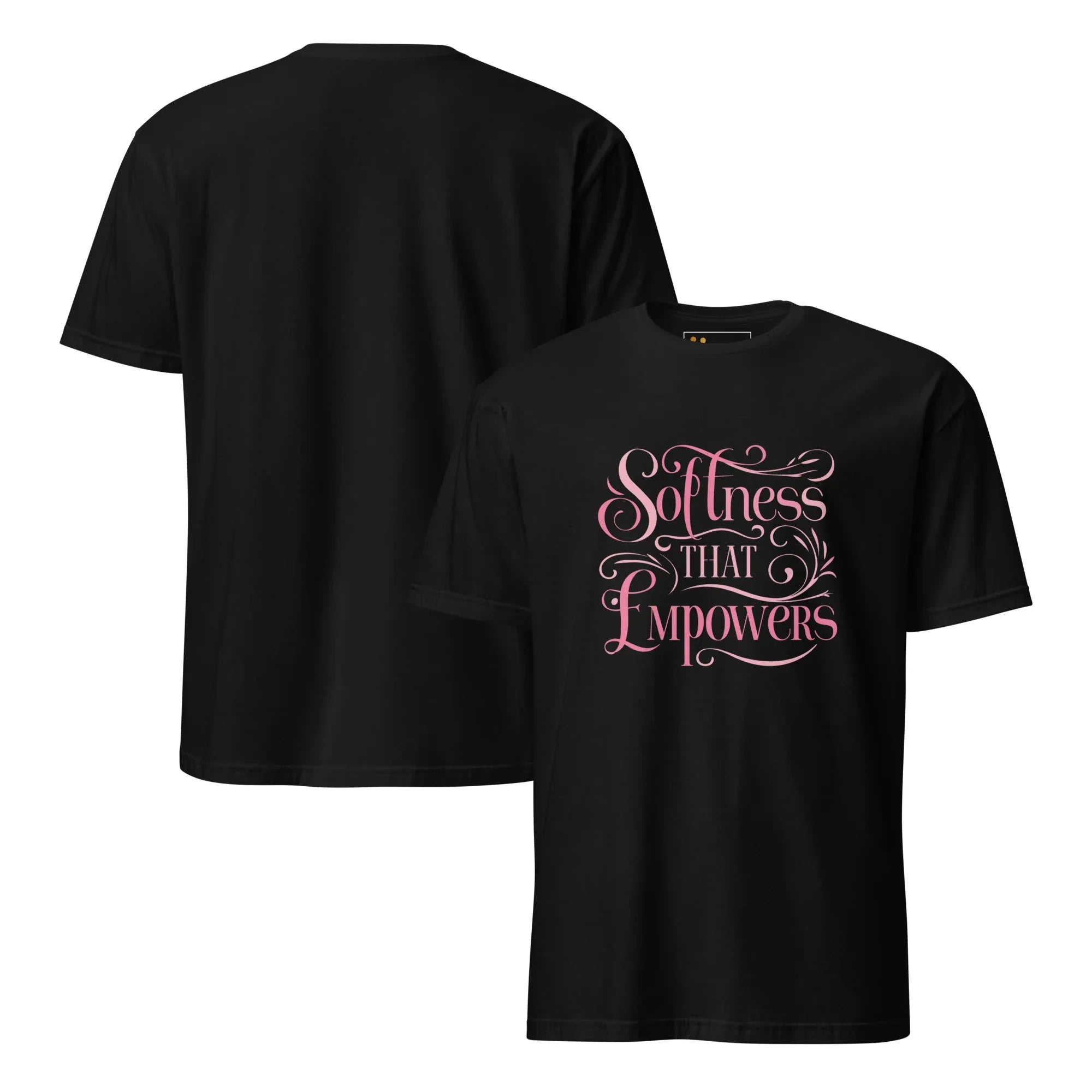 Short-Sleeve Women's T-Shirt | Softness That Empowers T-Shirt AwRans Clothing unisex-basic-softstyle-t-shirt-black-front-and-back-67b010c6acfae