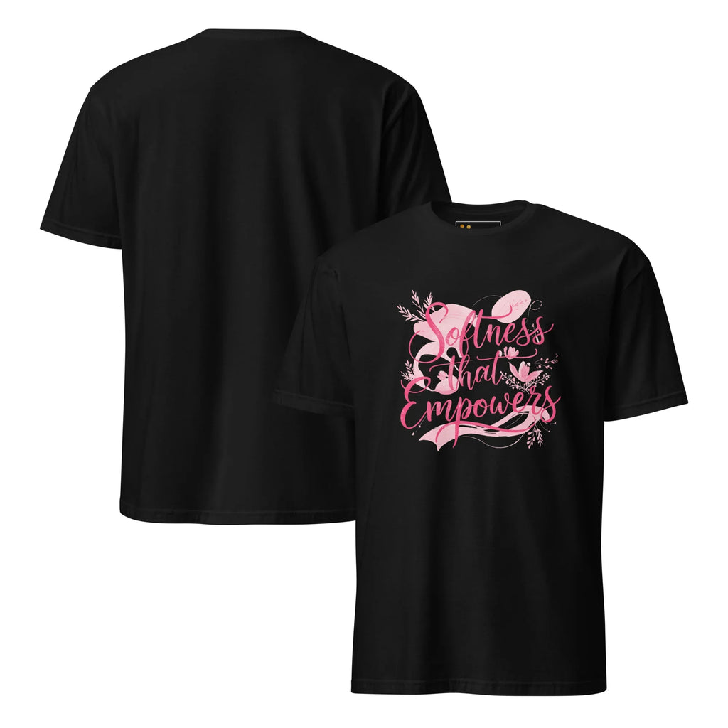 Short-Sleeve Women's T-Shirt | Softness That Empowers T-Shirt AwRans Clothing unisex-basic-softstyle-t-shirt-black-front-and-back-67b0144cb029e