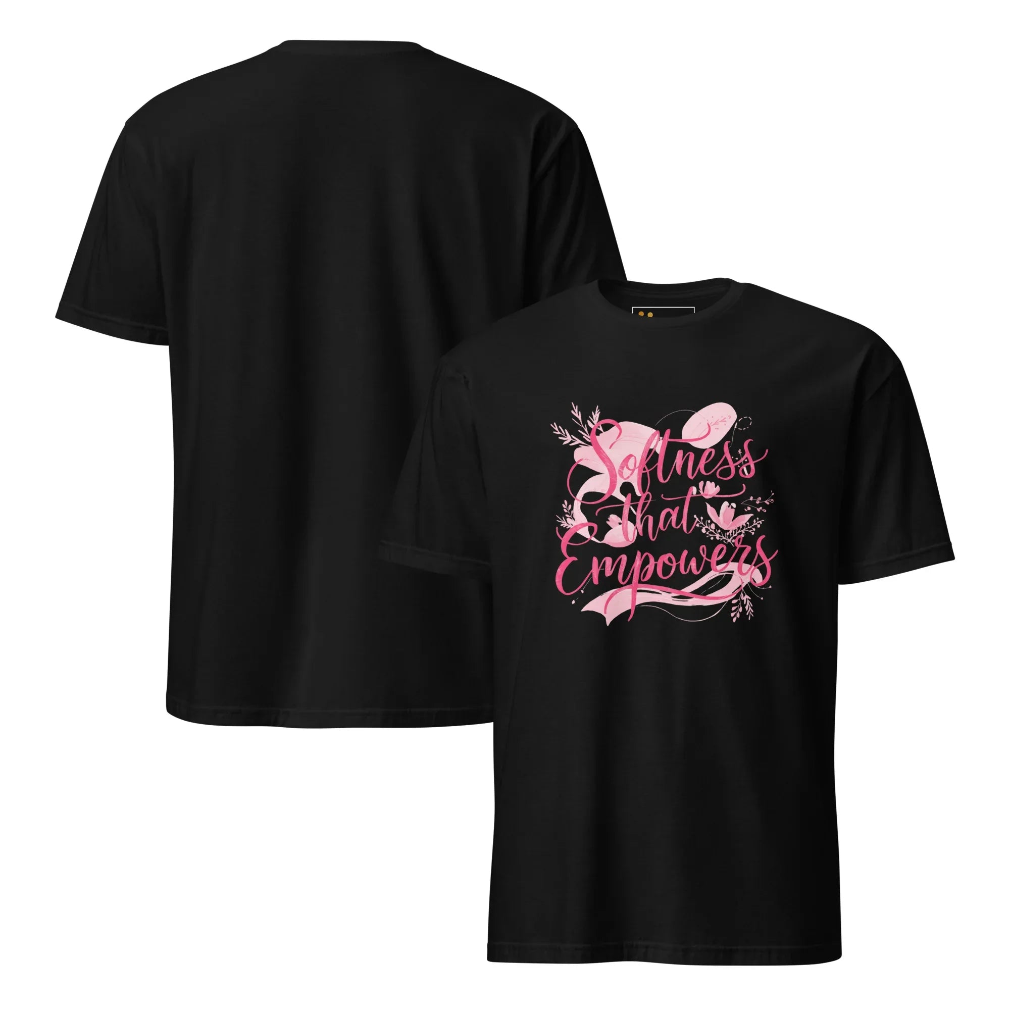 Short-Sleeve Women's T-Shirt | Softness That Empowers T-Shirt AwRans Clothing unisex-basic-softstyle-t-shirt-black-front-and-back-67b0144cb029e