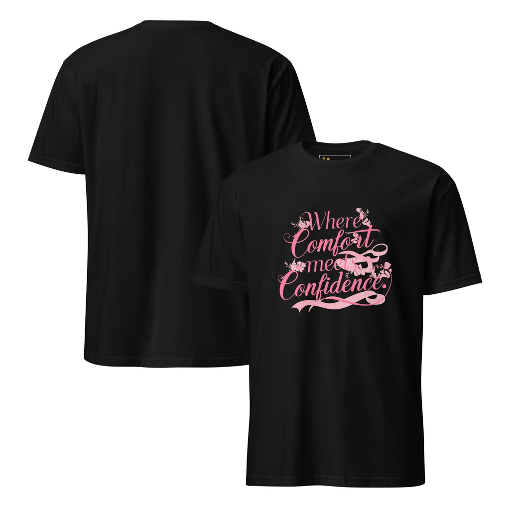 Short-Sleeve Women's T-Shirt | Where Comfort Meets Confidence T-Shirt AwRans Clothing unisex-basic-softstyle-t-shirt-black-front-and-back-67b05c3e9d65a