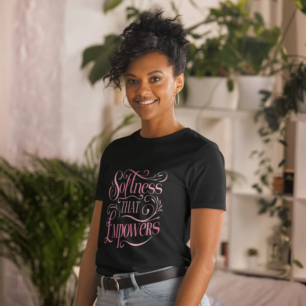 Short-Sleeve Women's T-Shirt | Softness That Empowers T-Shirt AwRans Clothing unisex-basic-softstyle-t-shirt-black-left-front-67b010c73596a