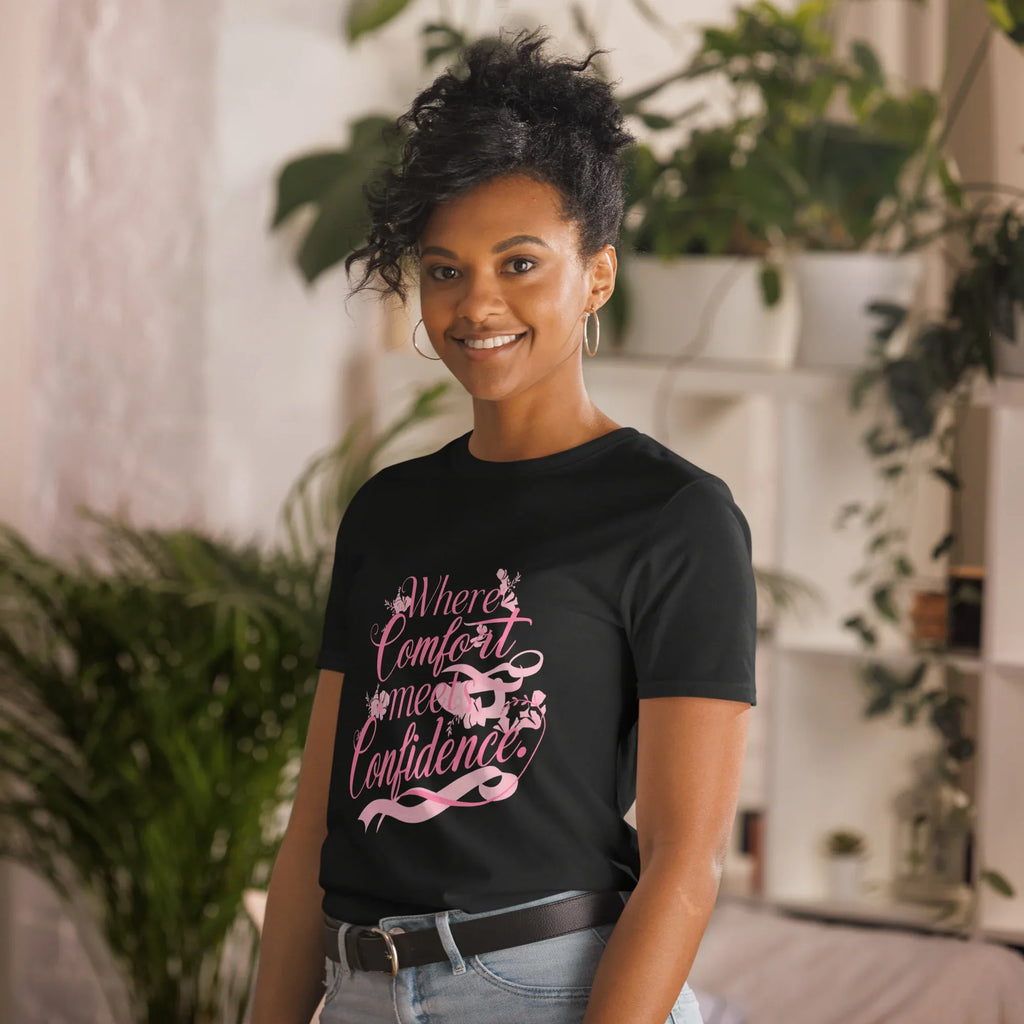 Short-Sleeve Women's T-Shirt | Where Comfort Meets Confidence T-Shirt AwRans Clothing unisex-basic-softstyle-t-shirt-black-left-front-67b05c3f128a6
