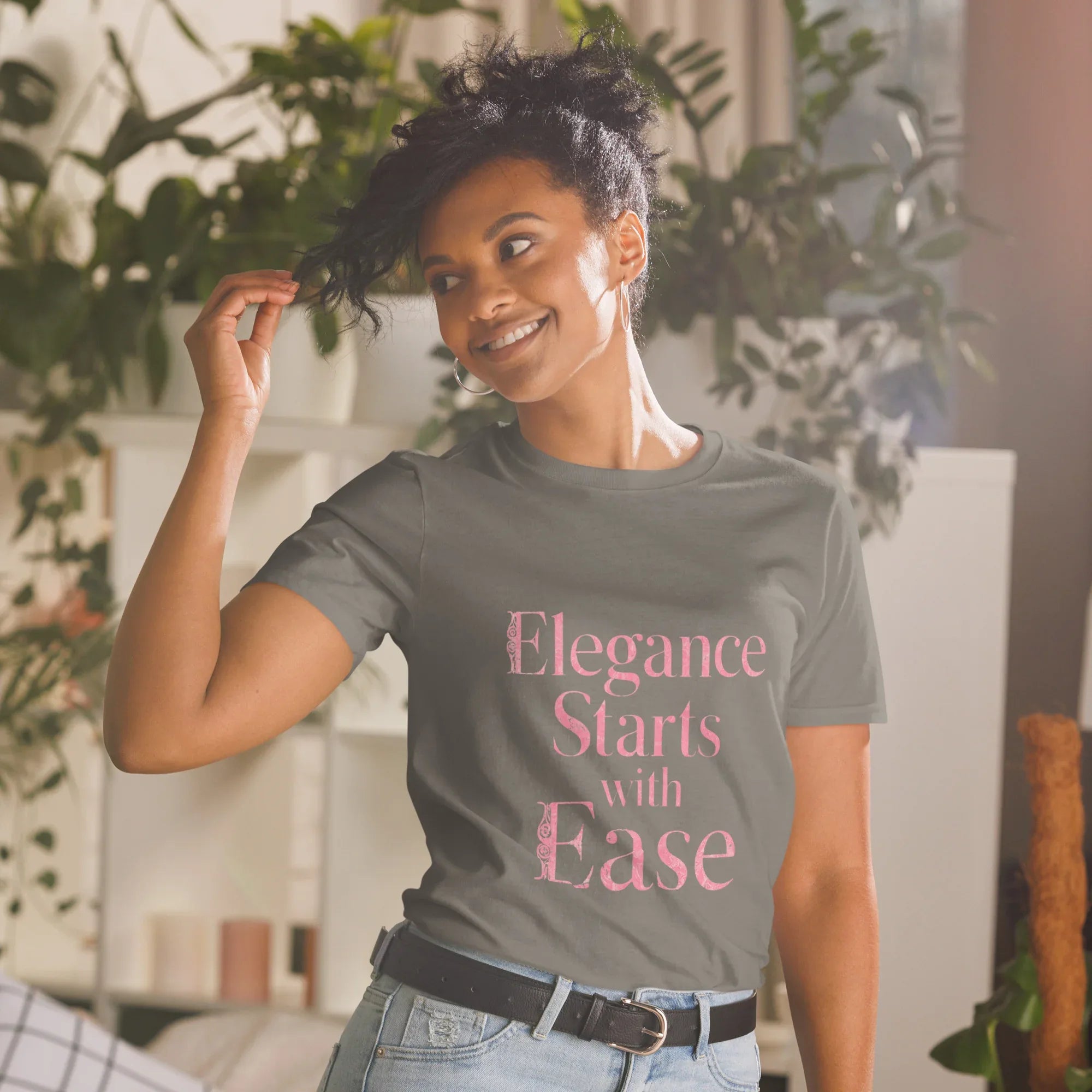 Short-Sleeve Women's T-Shirt | Elegance Starts With Ease - AwRans Clothing