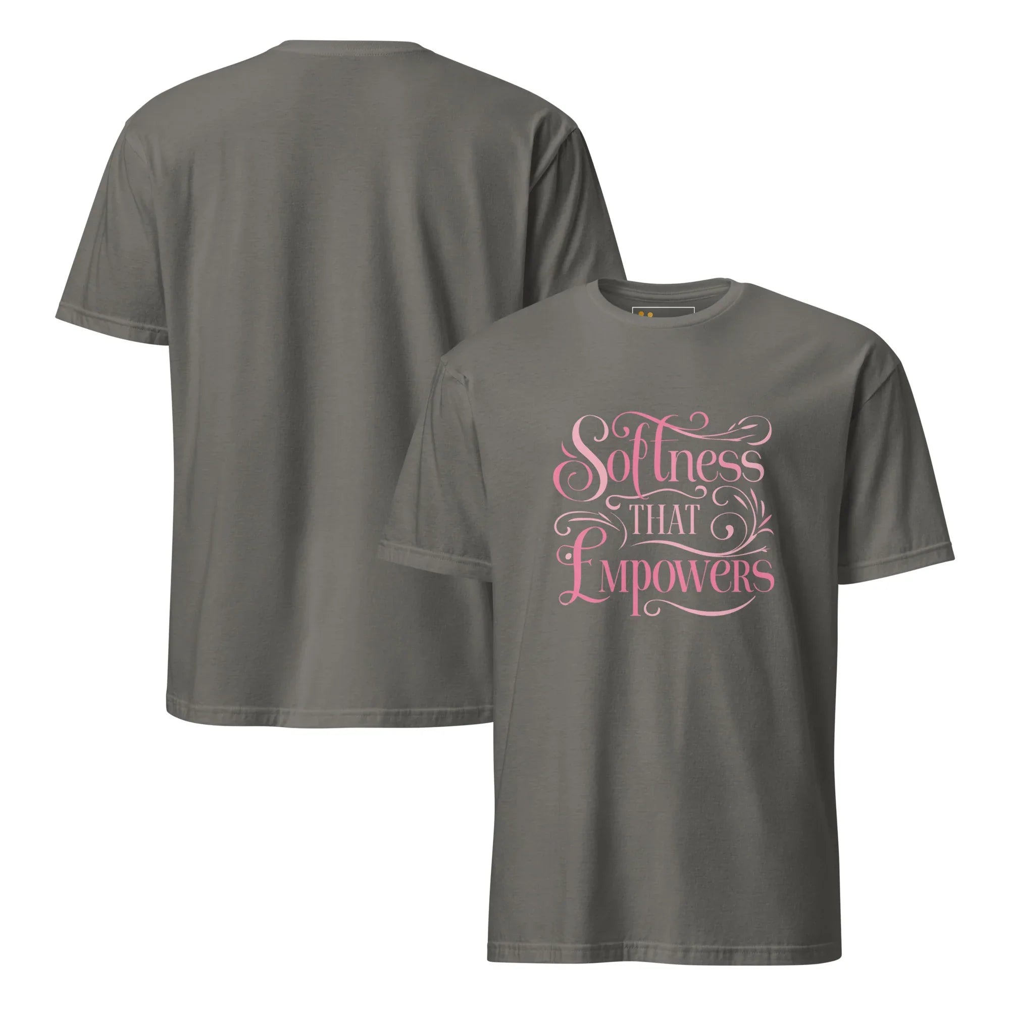 Short-Sleeve Women's T-Shirt | Softness That Empowers T-Shirt AwRans Clothing unisex-basic-softstyle-t-shirt-charcoal-front-and-back-67b010c6d4a73