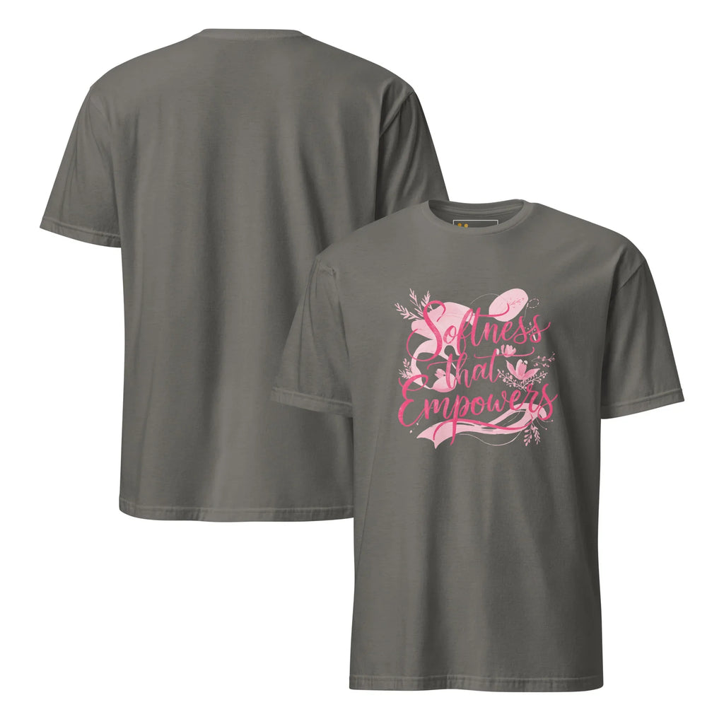 Short-Sleeve Women's T-Shirt | Softness That Empowers T-Shirt AwRans Clothing unisex-basic-softstyle-t-shirt-charcoal-front-and-back-67b0144cd53b9
