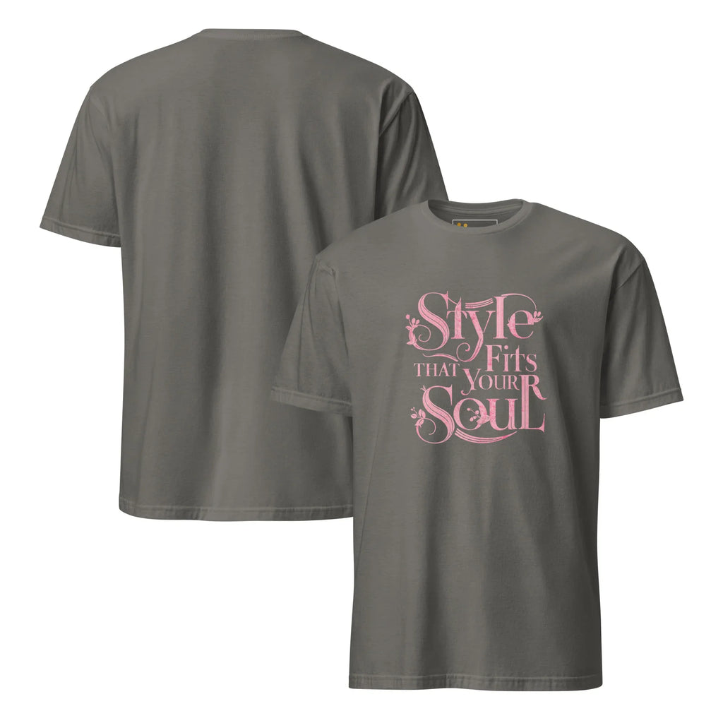 Short-Sleeve Women's T-Shirt | Style That Fits Your Soul T-Shirt AwRans Clothing unisex-basic-softstyle-t-shirt-charcoal-front-and-back-67b052b2d3b7b