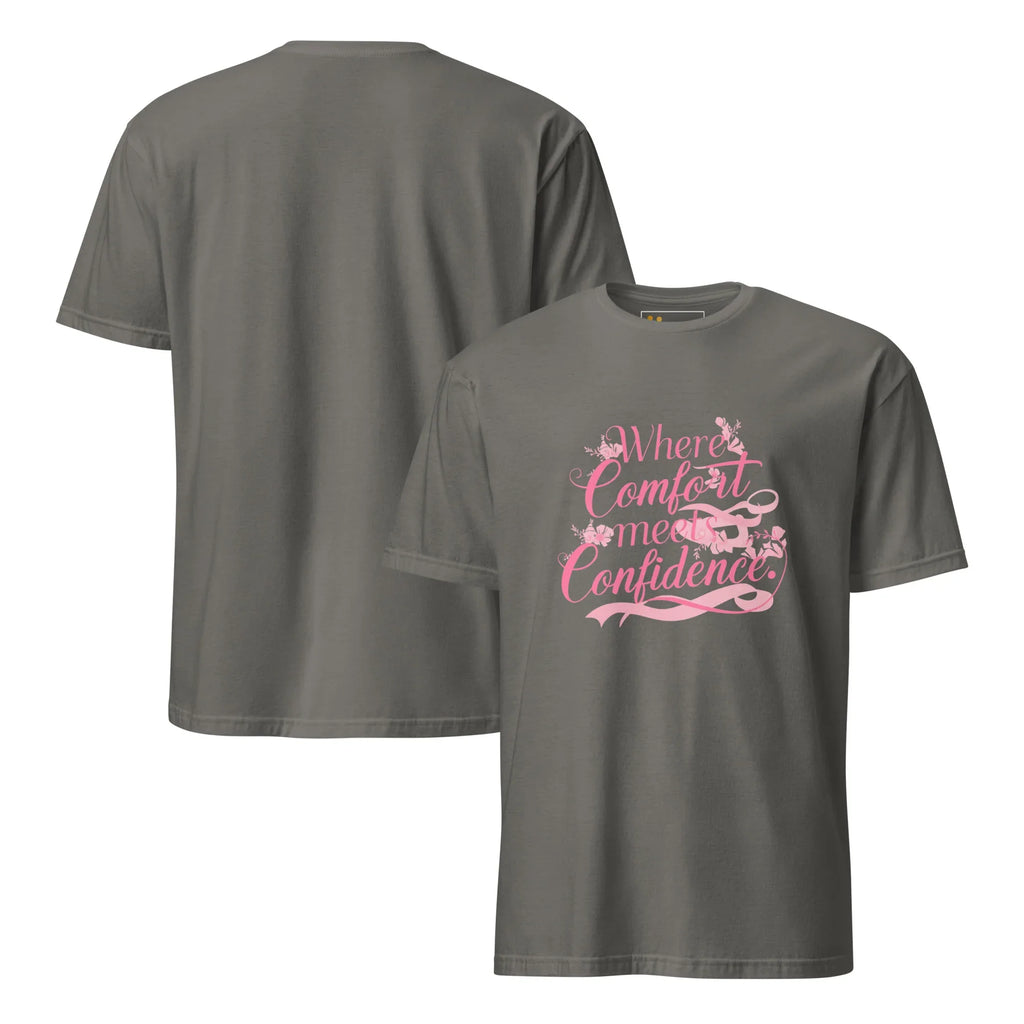 Short-Sleeve Women's T-Shirt | Where Comfort Meets Confidence T-Shirt AwRans Clothing unisex-basic-softstyle-t-shirt-charcoal-front-and-back-67b05c3ec3350