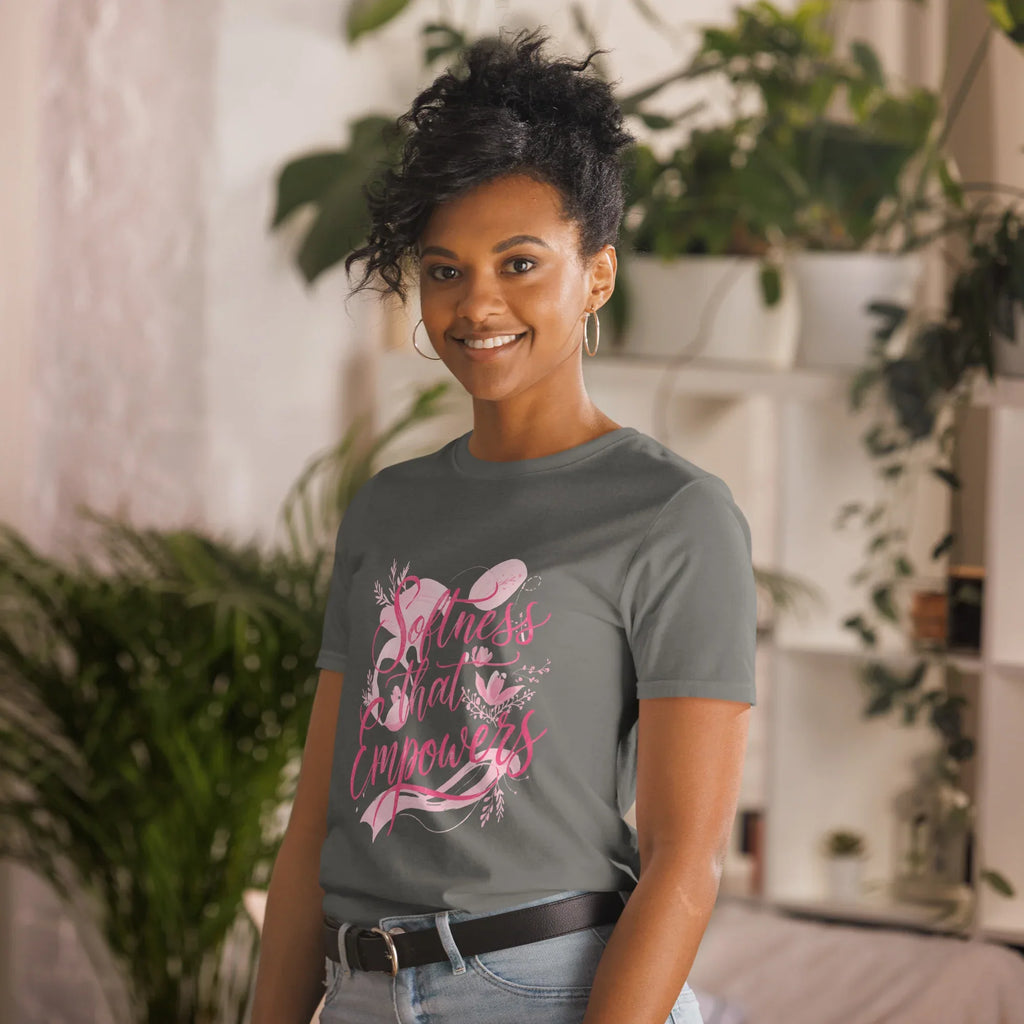 Short-Sleeve Women's T-Shirt | Softness That Empowers T-Shirt AwRans Clothing unisex-basic-softstyle-t-shirt-charcoal-left-front-67b0144d8f0bc