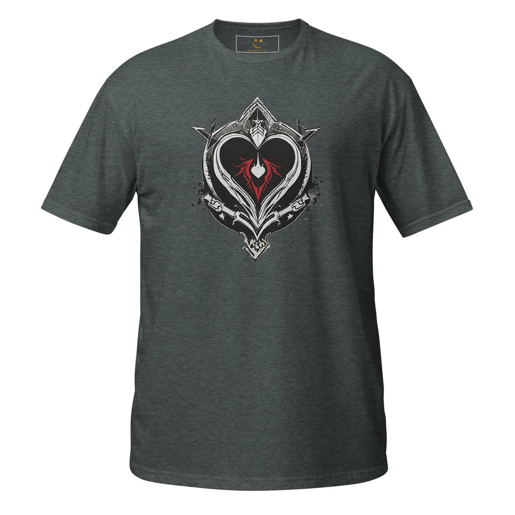 Unisex | Black Heart Candle Short-Sleeve T-Shirt t-shirt AwRans Clothing unisex-basic-softstyle-t-shirt-dark-heather-front-65f29eaae0b3c