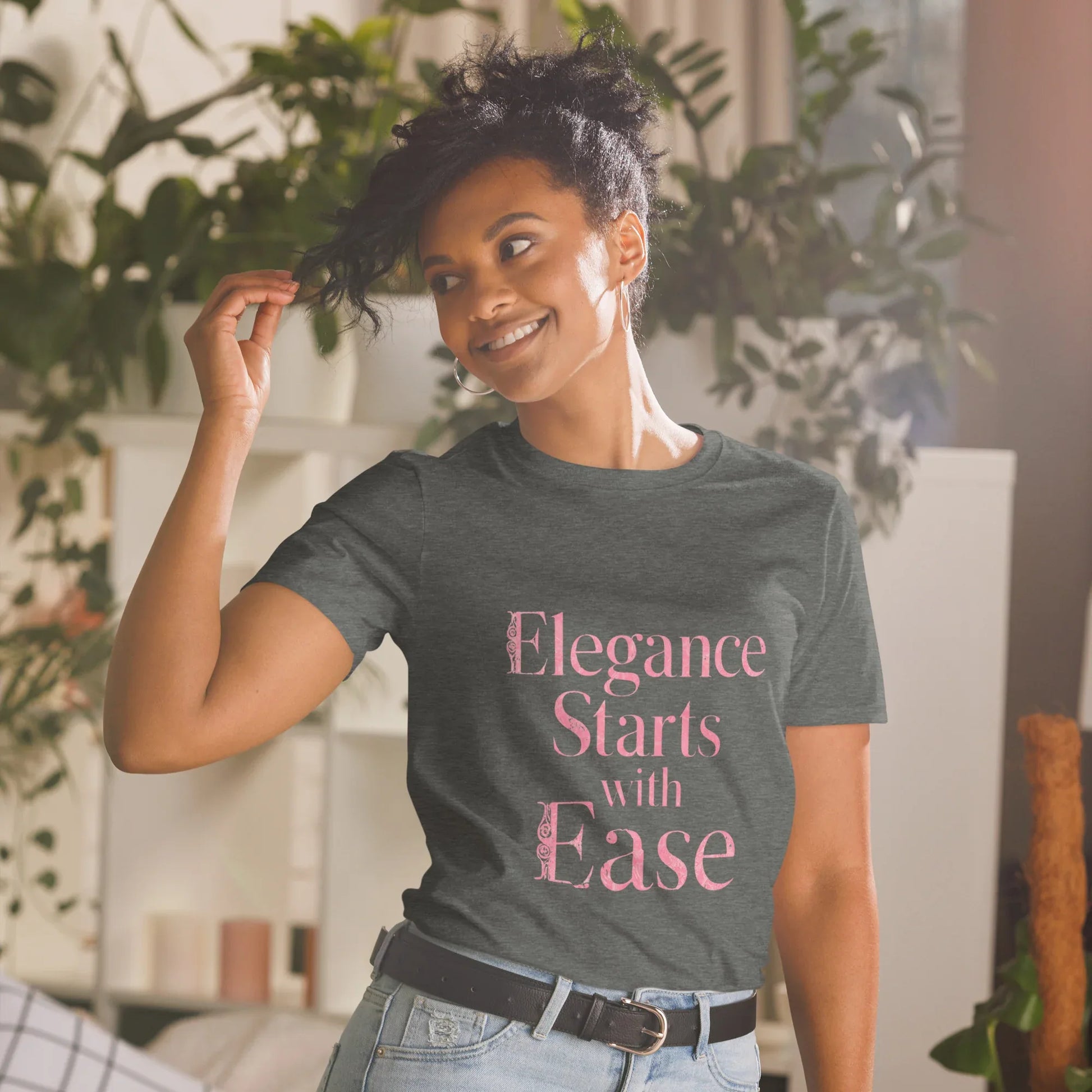 Short-Sleeve Women's T-Shirt | Elegance Starts With Ease - AwRans Clothing