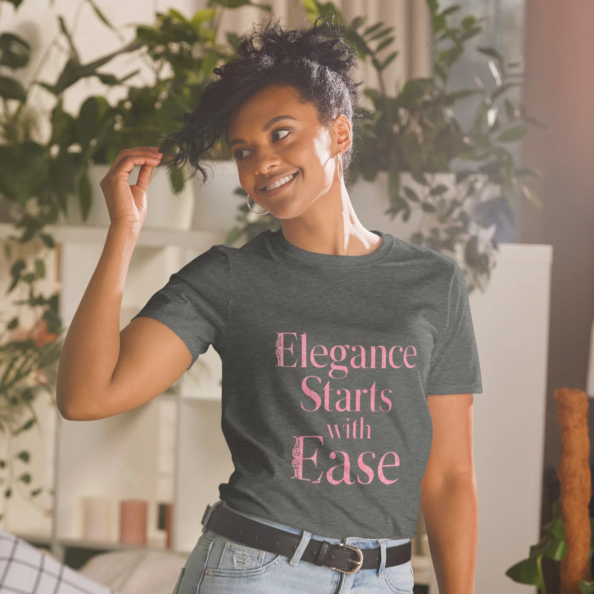 Short-Sleeve Women's T-Shirt | Elegance Starts With Ease - AwRans Clothing