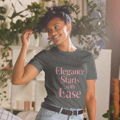 Short-Sleeve Women's T-Shirt | Elegance Starts With Ease - AwRans Clothing