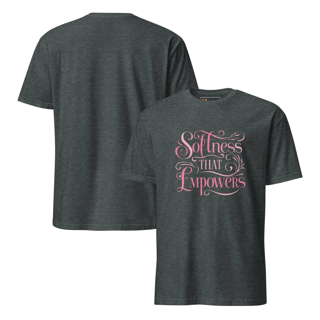 Short-Sleeve Women's T-Shirt | Softness That Empowers T-Shirt AwRans Clothing unisex-basic-softstyle-t-shirt-dark-heather-front-and-back-67b010c6b3ad7