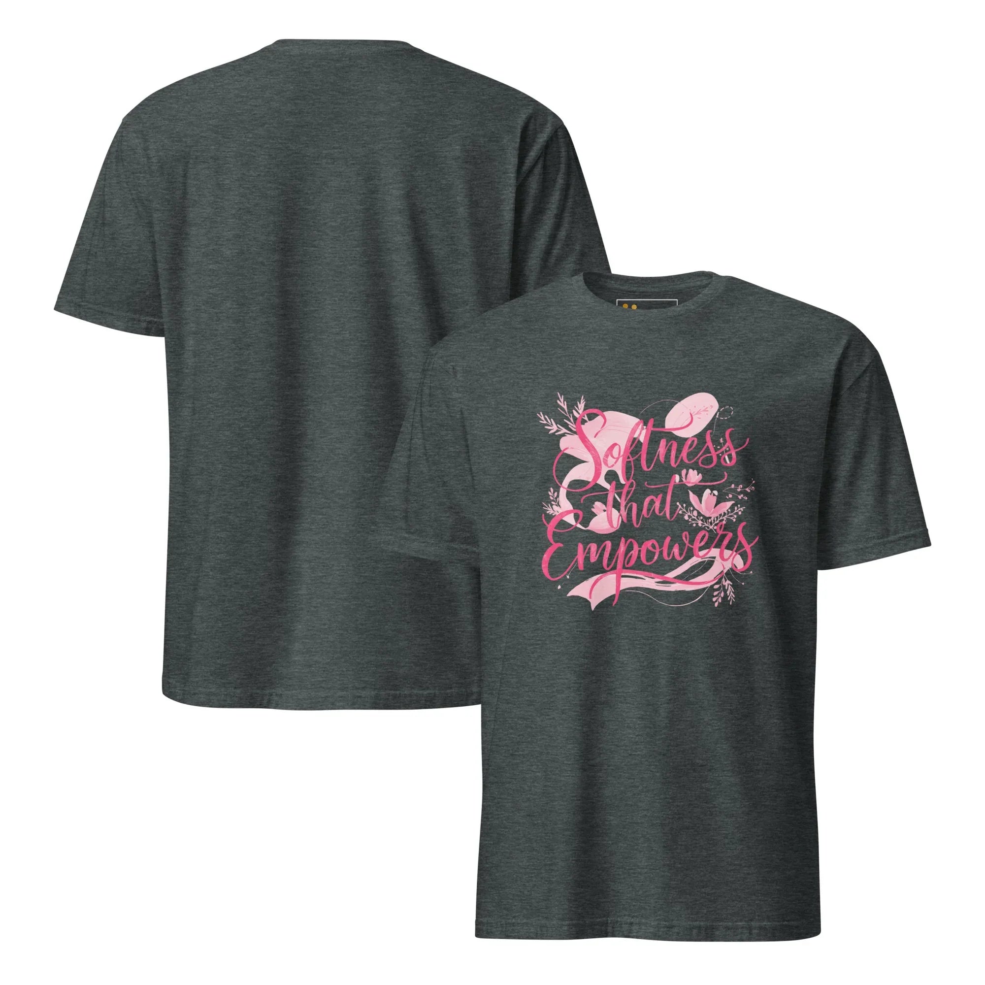 Short-Sleeve Women's T-Shirt | Softness That Empowers T-Shirt AwRans Clothing unisex-basic-softstyle-t-shirt-dark-heather-front-and-back-67b0144cb5eeb