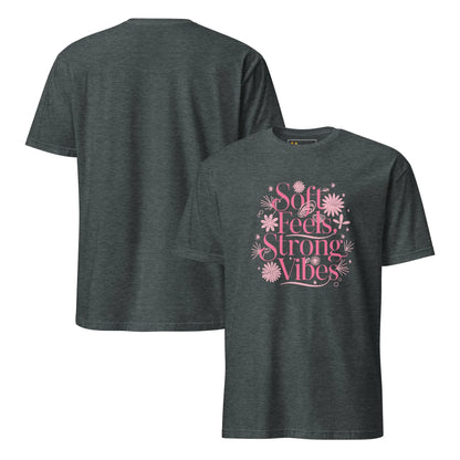 Short-Sleeve Women's T-Shirt | Soft Feels,Strong Vibes - AwRans Clothing