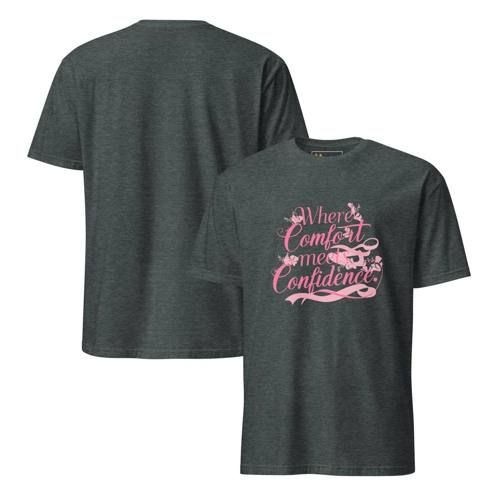 Short-Sleeve Women's T-Shirt | Where Comfort Meets Confidence T-Shirt AwRans Clothing unisex-basic-softstyle-t-shirt-dark-heather-front-and-back-67b05c3ea3c7a