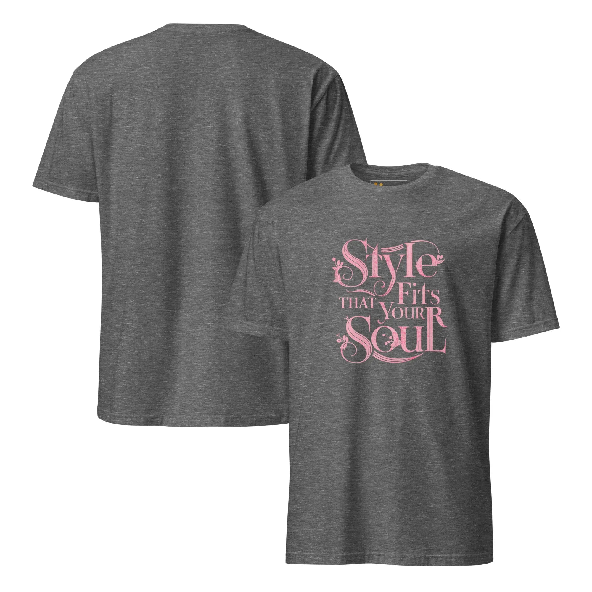 Short-Sleeve Women's T-Shirt | Style That Fits Your Soul T-Shirt AwRans Clothing unisex-basic-softstyle-t-shirt-graphite-heather-front-and-back-67b052b2c2625