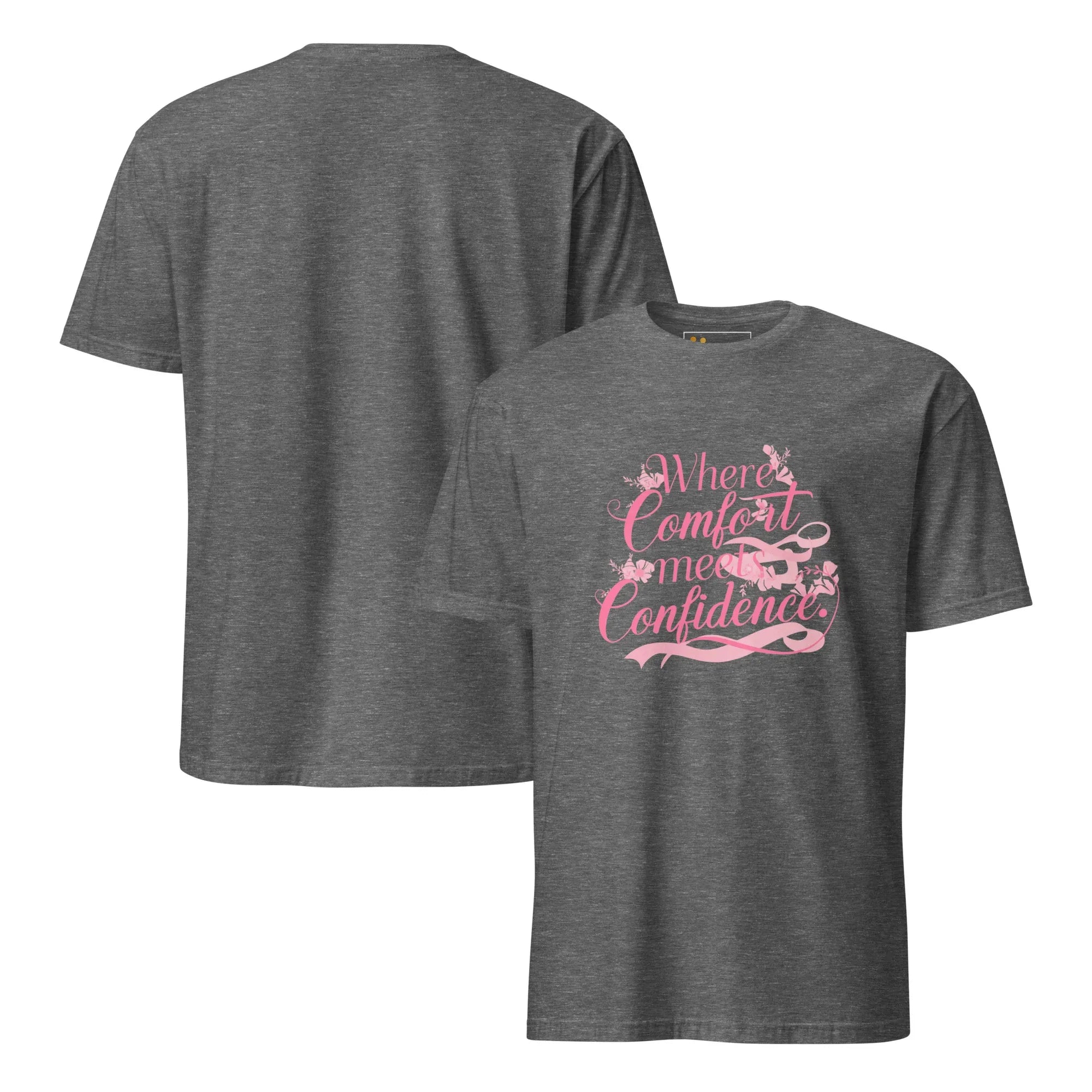 Short-Sleeve Women's T-Shirt | Where Comfort Meets Confidence T-Shirt AwRans Clothing unisex-basic-softstyle-t-shirt-graphite-heather-front-and-back-67b05c3eb675e
