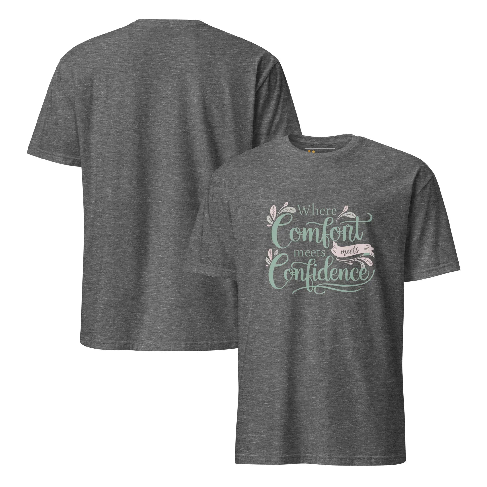 Short-Sleeve Women's T-Shirt | Where Comfort Meets Confidence T-Shirt AwRans Clothing unisex-basic-softstyle-t-shirt-graphite-heather-front-and-back-67b05d55c568e