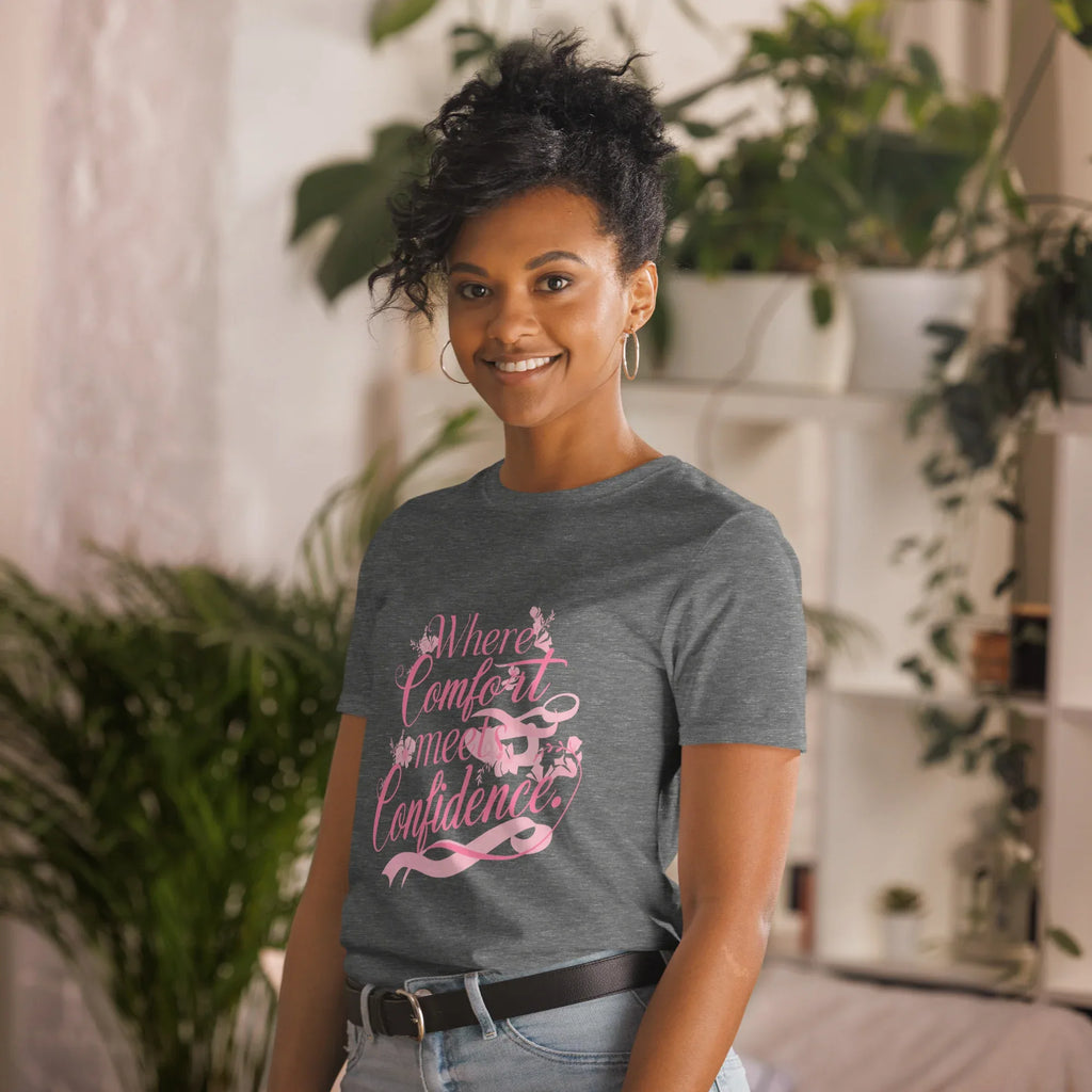 Short-Sleeve Women's T-Shirt | Where Comfort Meets Confidence T-Shirt AwRans Clothing unisex-basic-softstyle-t-shirt-graphite-heather-left-front-67b05c3f4648f