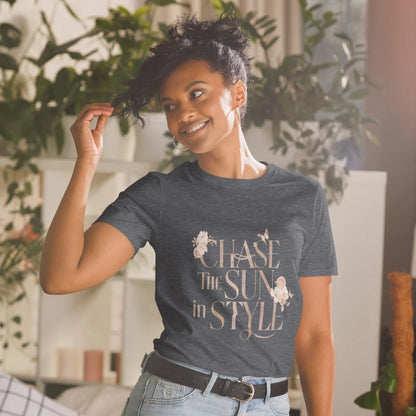 Short-Sleeve Women's T-Shirt | Chase The Sun In Style - AwRans Clothing