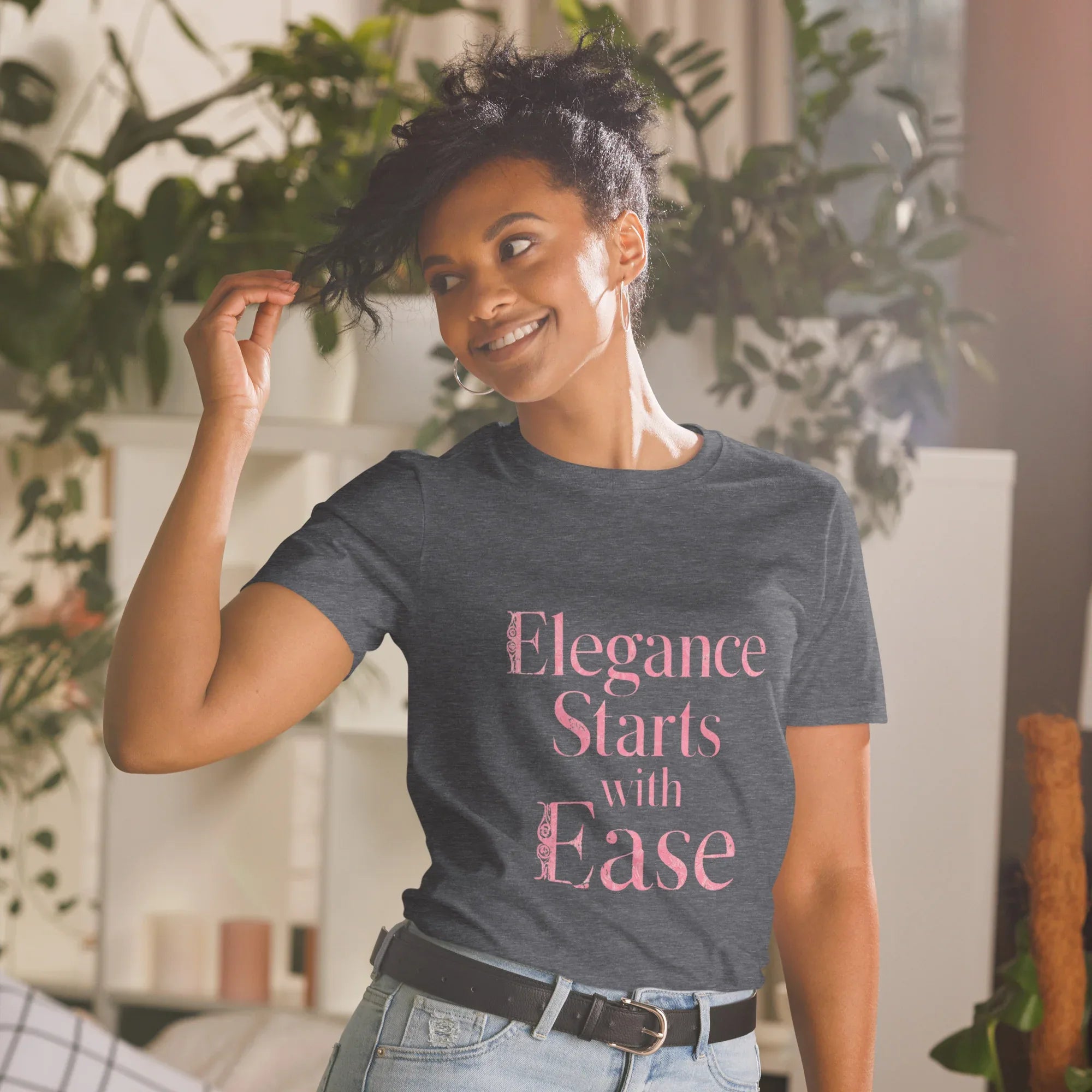 Short-Sleeve Women's T-Shirt | Elegance Starts With Ease - AwRans Clothing