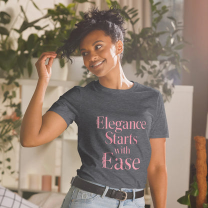 Short-Sleeve Women's T-Shirt | Elegance Starts With Ease - AwRans Clothing