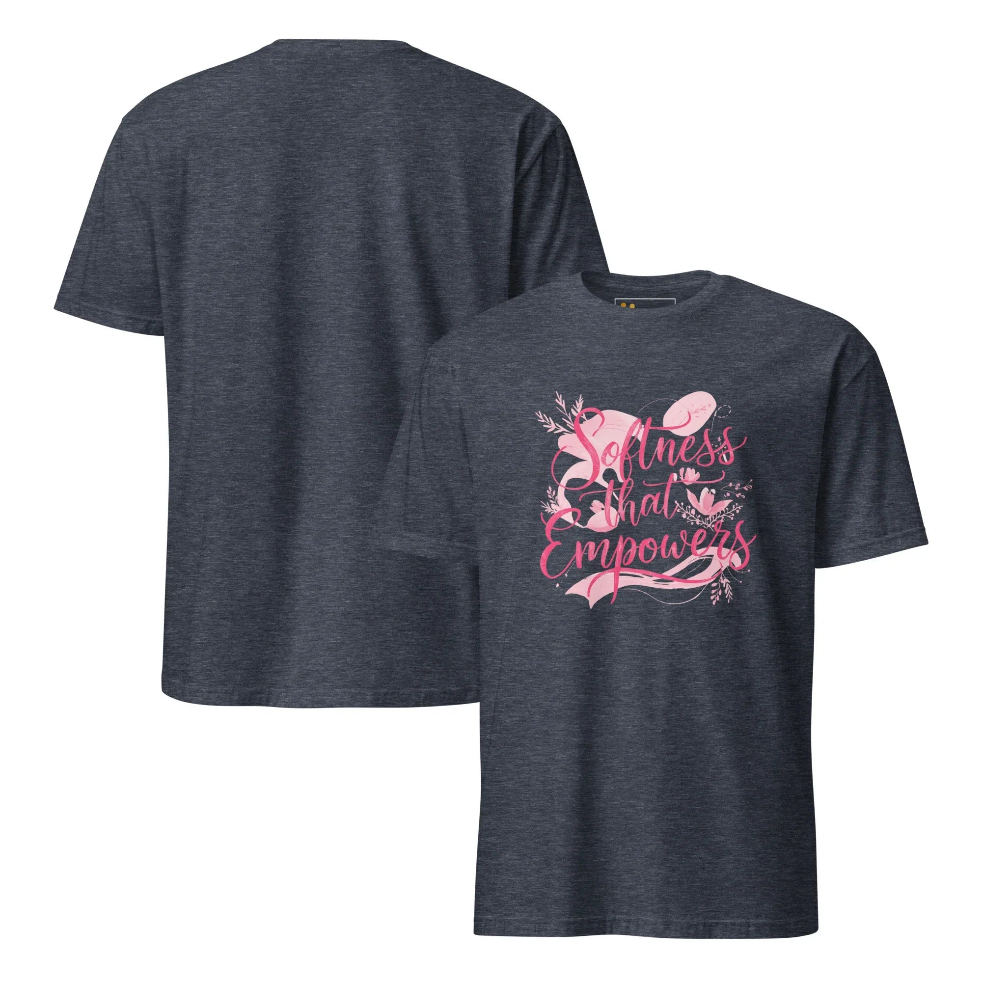 Short-Sleeve Women's T-Shirt | Softness That Empowers T-Shirt AwRans Clothing unisex-basic-softstyle-t-shirt-heather-navy-front-and-back-67b0144d26858