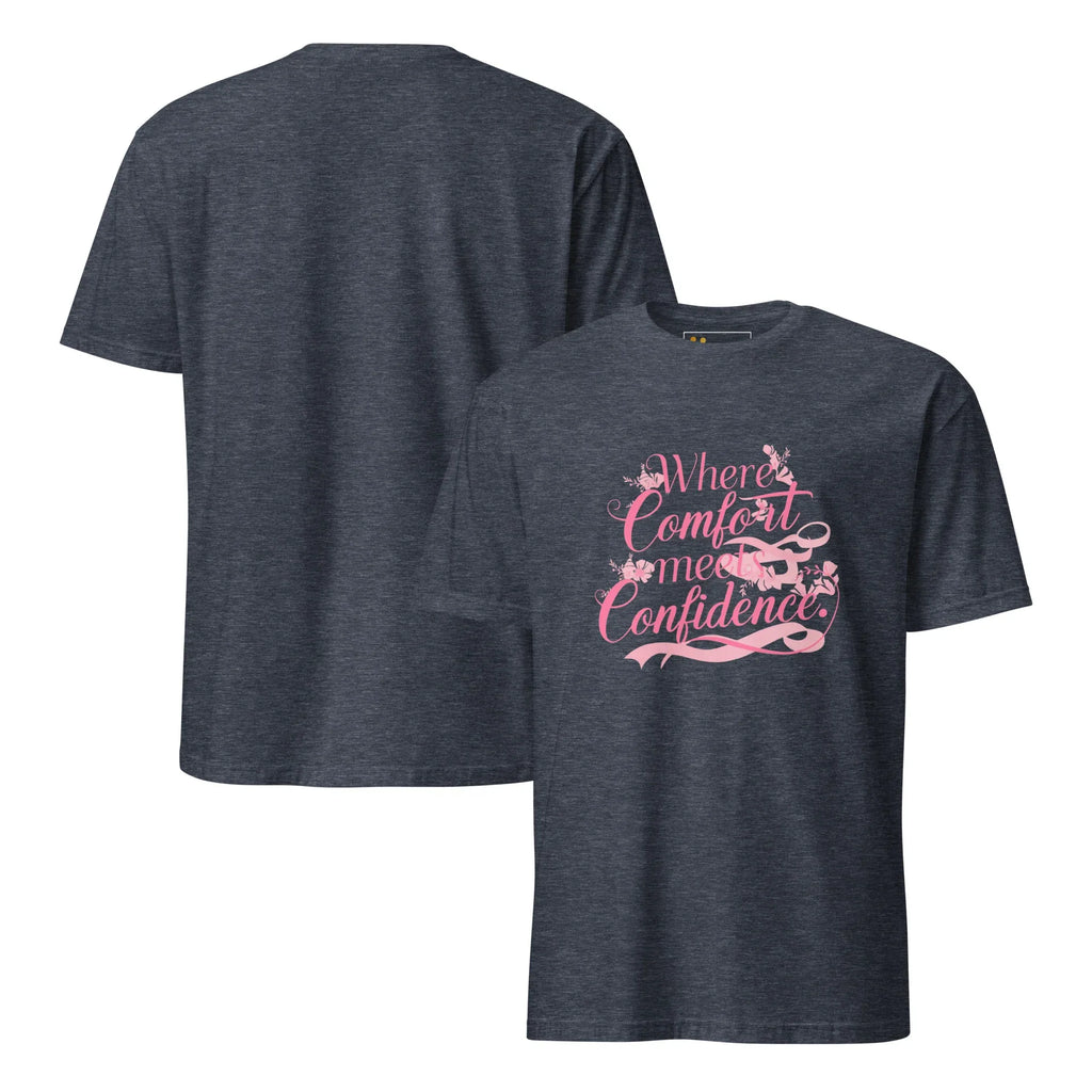 Short-Sleeve Women's T-Shirt | Where Comfort Meets Confidence T-Shirt AwRans Clothing unisex-basic-softstyle-t-shirt-heather-navy-front-and-back-67b05c3ea814b