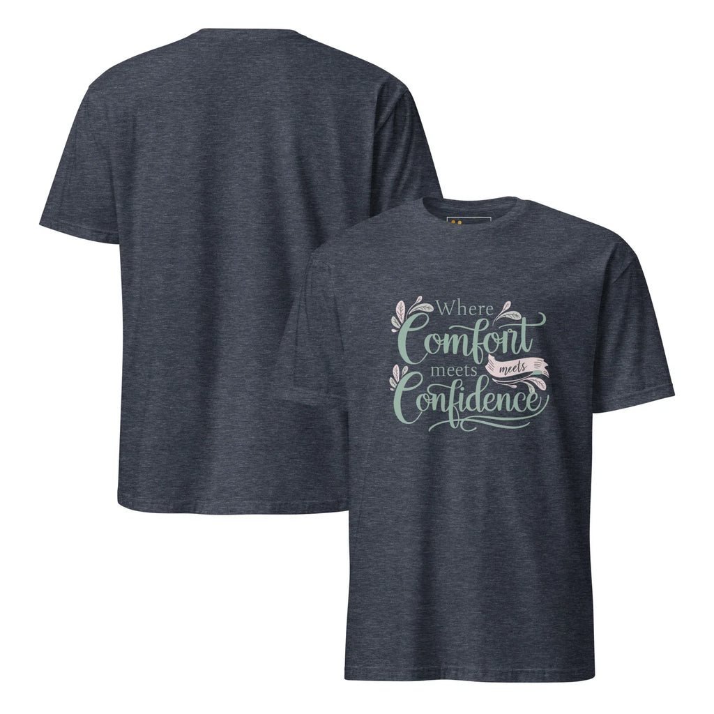 Short-Sleeve Women's T-Shirt | Where Comfort Meets Confidence T-Shirt AwRans Clothing unisex-basic-softstyle-t-shirt-heather-navy-front-and-back-67b05d55b2d2d