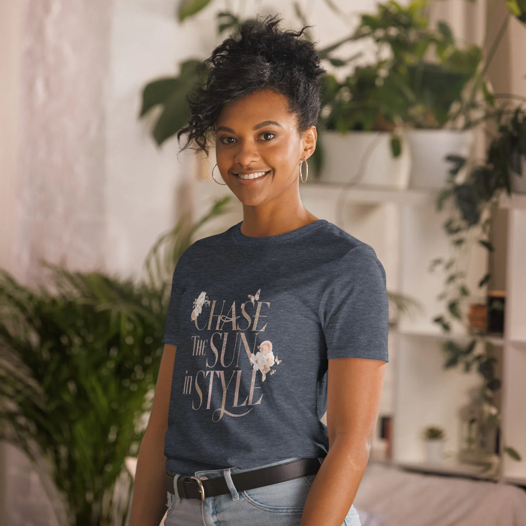 Short-Sleeve Women's T-Shirt | Chase The Sun In Style - AwRans Clothing