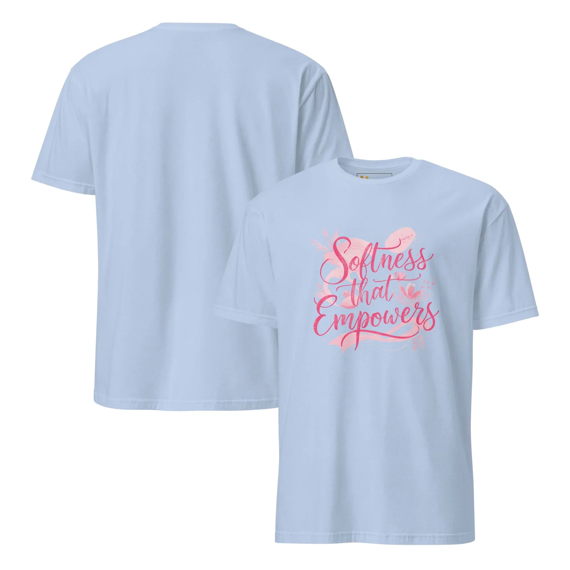 Short-Sleeve Women's T-Shirt | Softness That Empowers T-Shirt AwRans Clothing unisex-basic-softstyle-t-shirt-light-blue-front-and-back-67b0144ce69f1