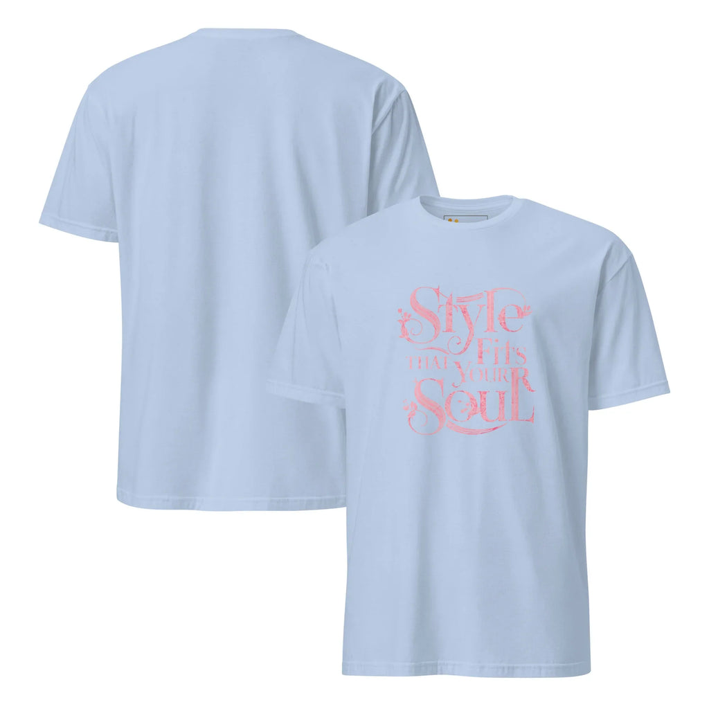 Short-Sleeve Women's T-Shirt | Style That Fits Your Soul T-Shirt AwRans Clothing unisex-basic-softstyle-t-shirt-light-blue-front-and-back-67b052b2ea7dc