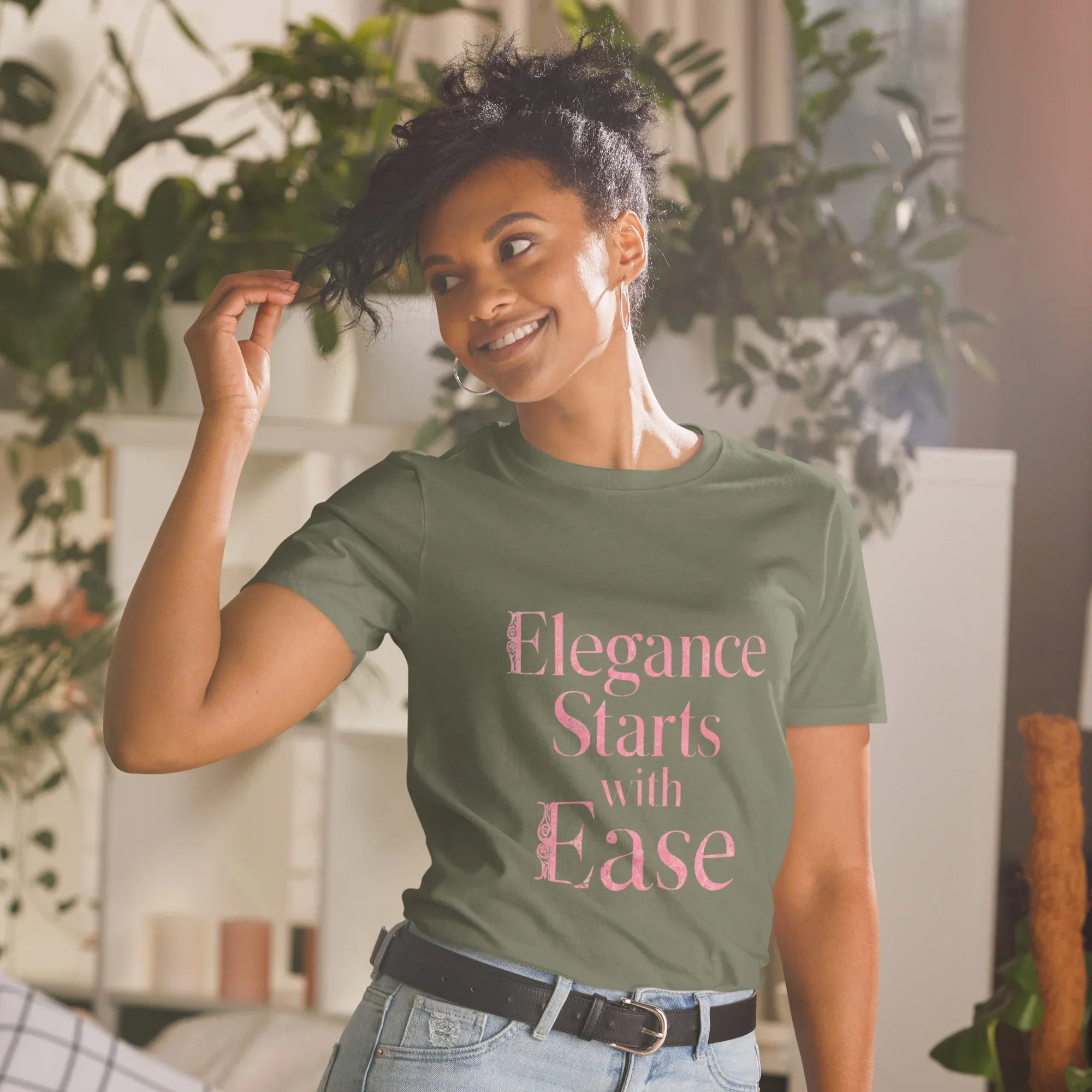Short-Sleeve Women's T-Shirt | Elegance Starts With Ease - AwRans Clothing