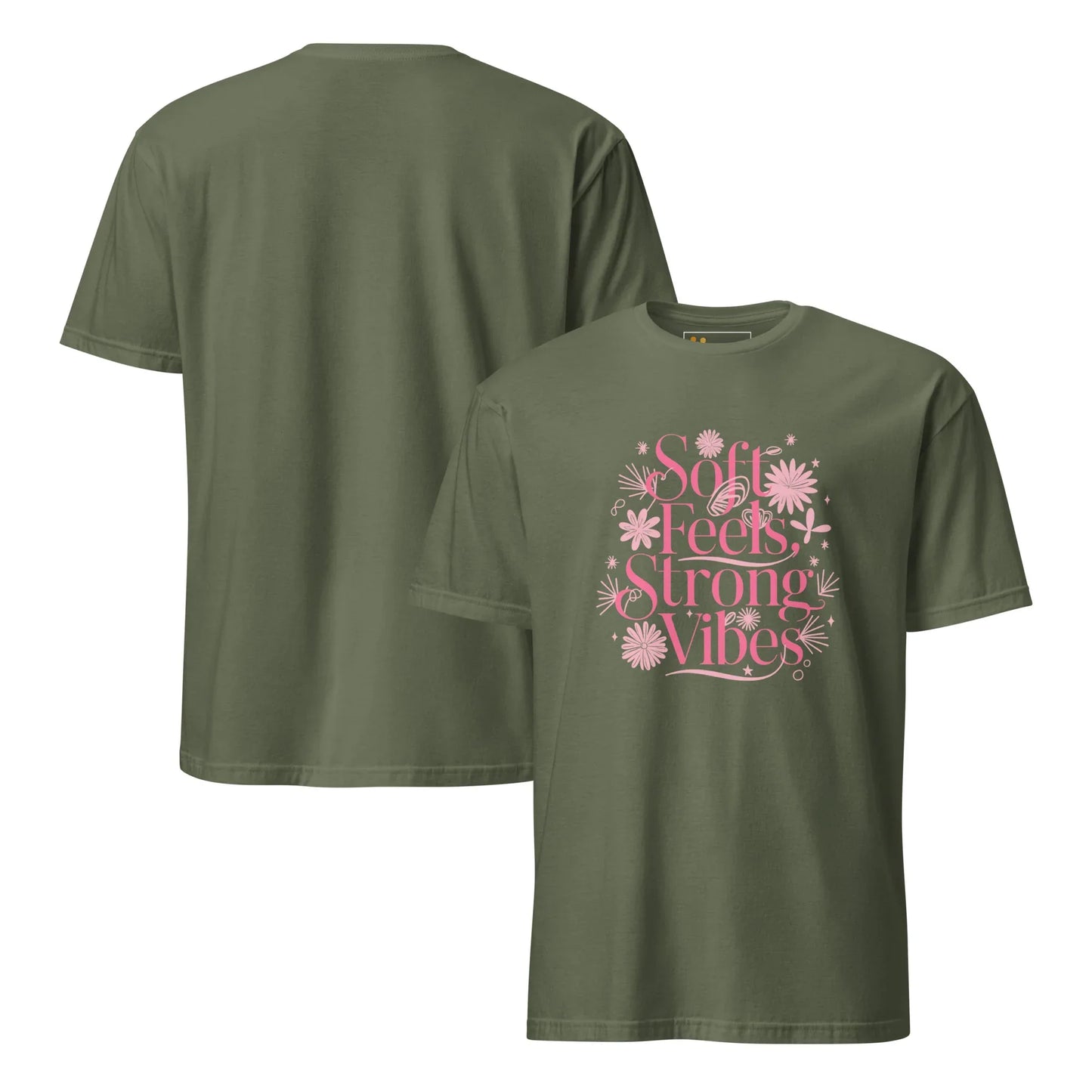 Short-Sleeve Women's T-Shirt | Soft Feels,Strong Vibes - AwRans Clothing