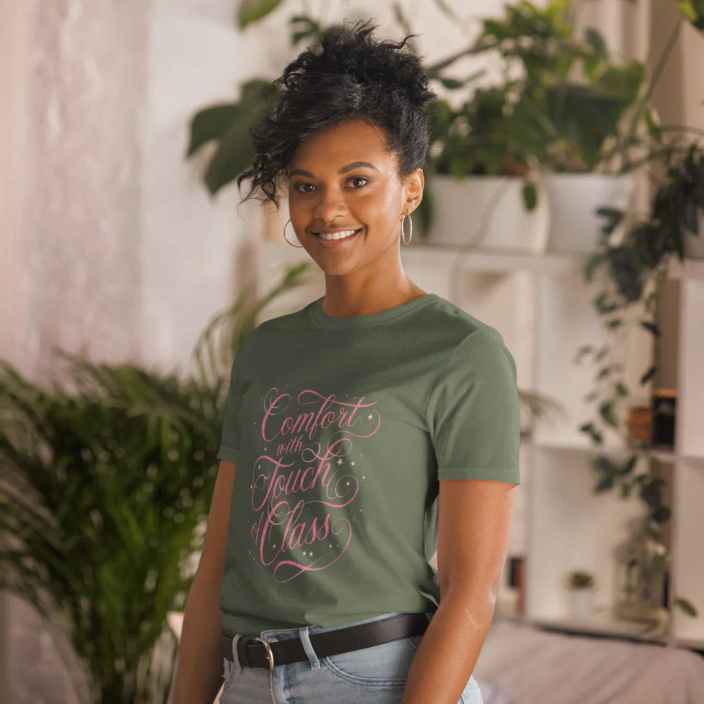 Short-Sleeve Women's T-Shirt | Comfort With Touch Of Class T-Shirt AwRans Clothing unisex-basic-softstyle-t-shirt-military-green-left-front-67b05e8430ac2