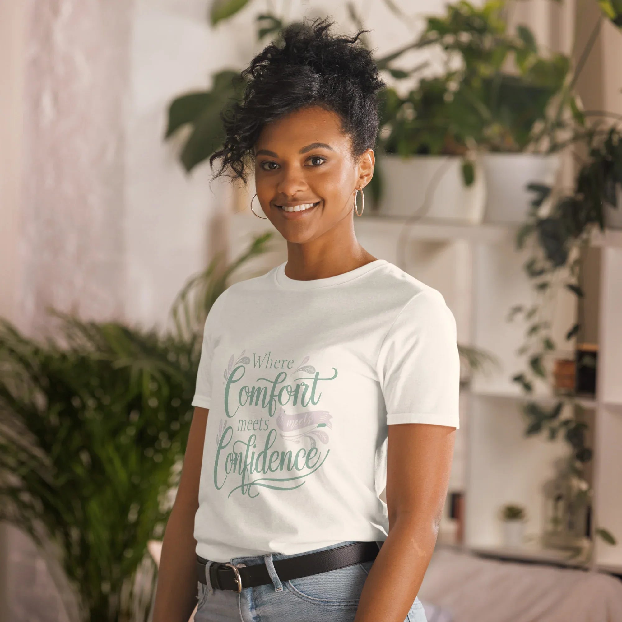 Short-Sleeve Women's T-Shirt | Where Comfort Meets Confidence T-Shirt AwRans Clothing unisex-basic-softstyle-t-shirt-natural-left-front-67b05d56d3ee6