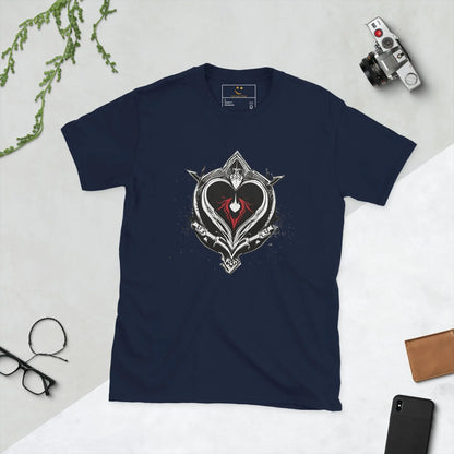 Unisex | Black Heart Candle Short-Sleeve T-Shirt - AwRans Clothing