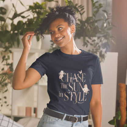 Short-Sleeve Women's T-Shirt | Chase The Sun In Style - AwRans Clothing
