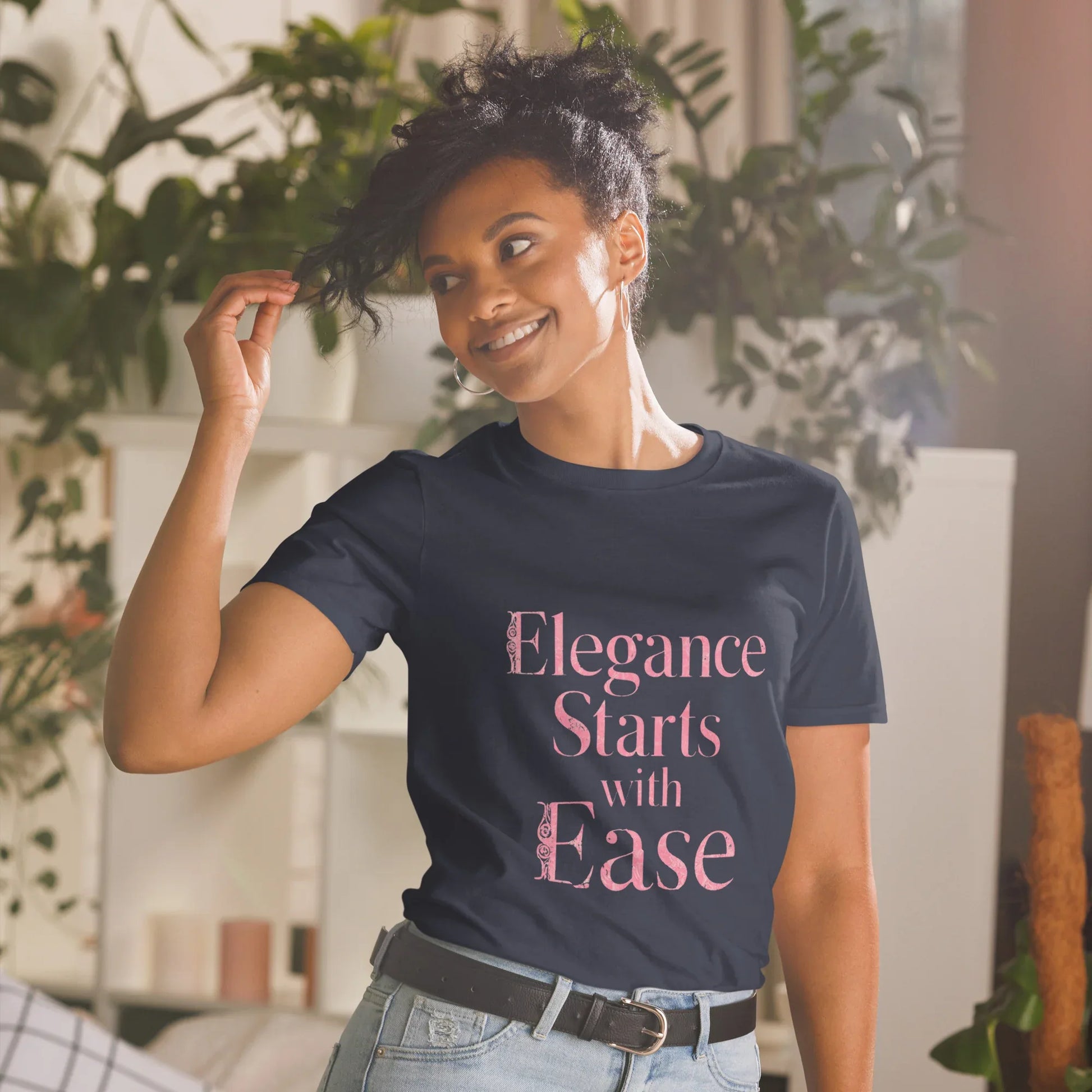 Short-Sleeve Women's T-Shirt | Elegance Starts With Ease - AwRans Clothing