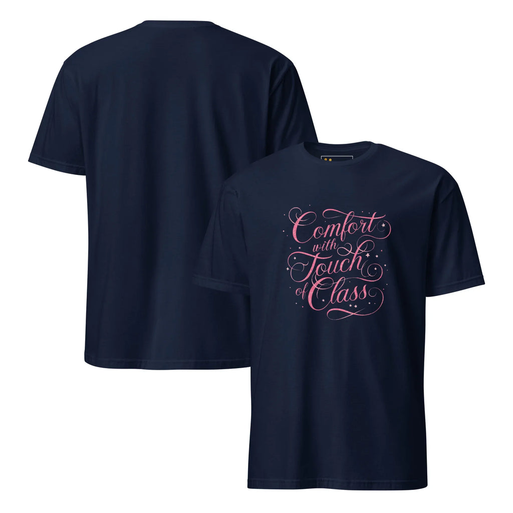 Short-Sleeve Women's T-Shirt | Comfort With Touch Of Class T-Shirt AwRans Clothing unisex-basic-softstyle-t-shirt-navy-front-and-back-67b05e838a22a