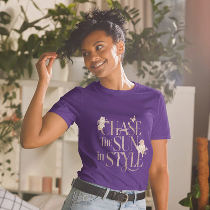 Short-Sleeve Women's T-Shirt | Chase The Sun In Style - AwRans Clothing