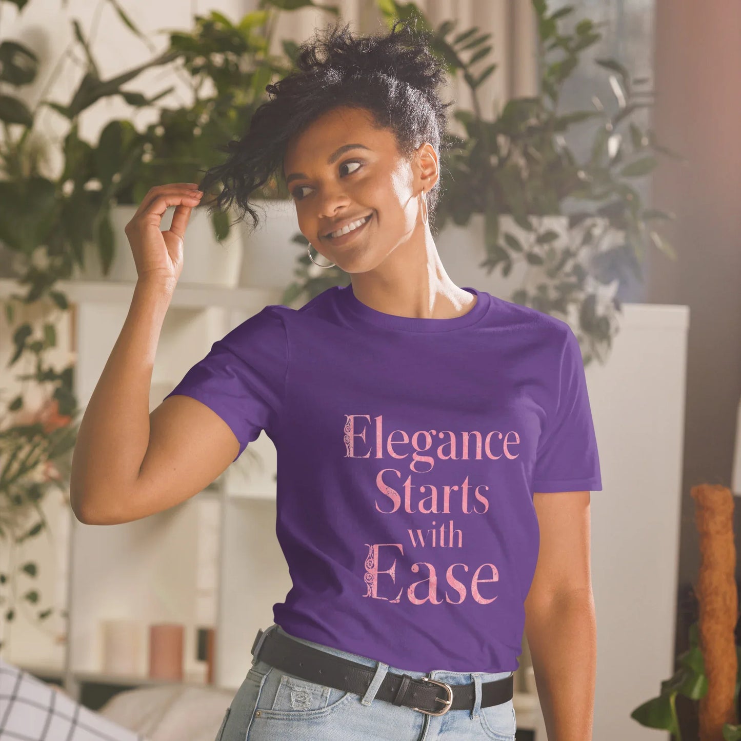 Short-Sleeve Women's T-Shirt | Elegance Starts With Ease - AwRans Clothing