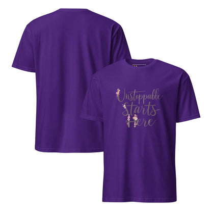 Short-Sleeve Women's T-Shirt | Unstoppablr Starts Here - AwRans Clothing