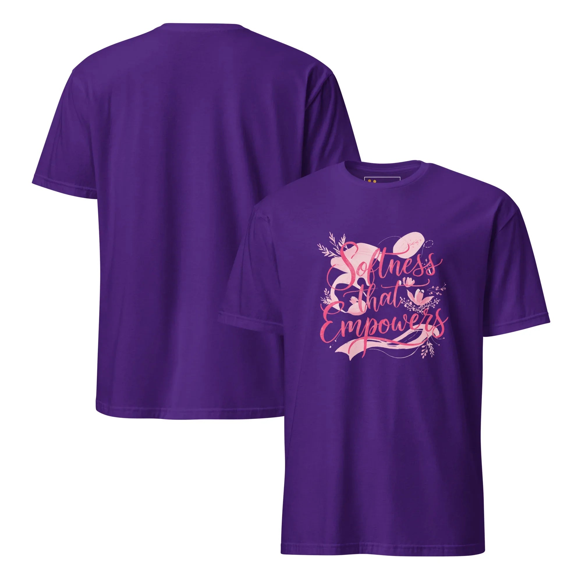 Short-Sleeve Women's T-Shirt | Softness That Empowers T-Shirt AwRans Clothing unisex-basic-softstyle-t-shirt-purple-front-and-back-67b0144cb2b79