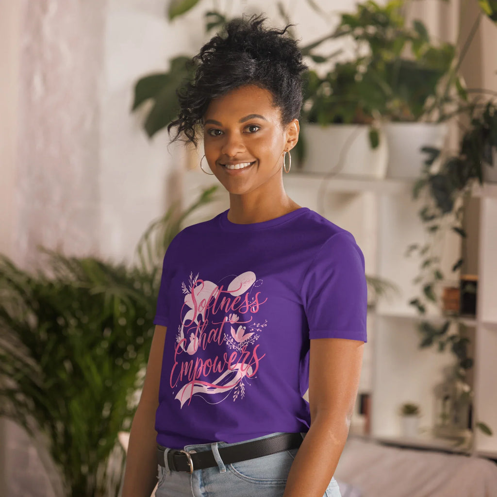 Short-Sleeve Women's T-Shirt | Softness That Empowers T-Shirt AwRans Clothing unisex-basic-softstyle-t-shirt-purple-left-front-67b0144d34fc8