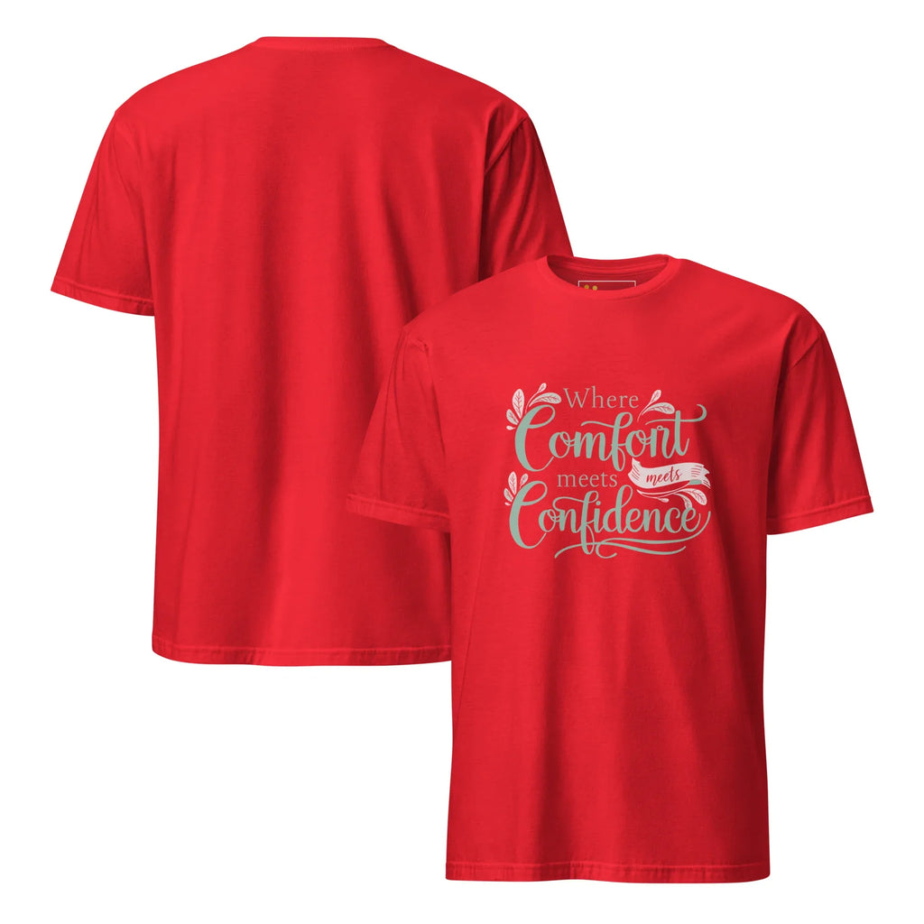 Short-Sleeve Women's T-Shirt | Where Comfort Meets Confidence T-Shirt AwRans Clothing unisex-basic-softstyle-t-shirt-red-front-and-back-67b05d55b6cdb